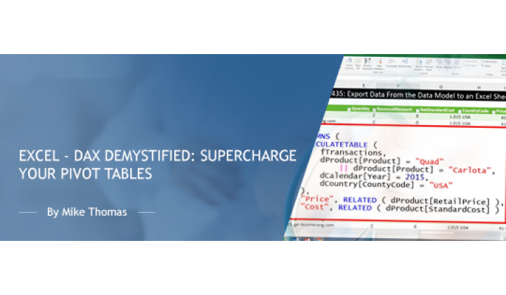 Excel - DAX Demystified: Supercharge Your Pivot Tables